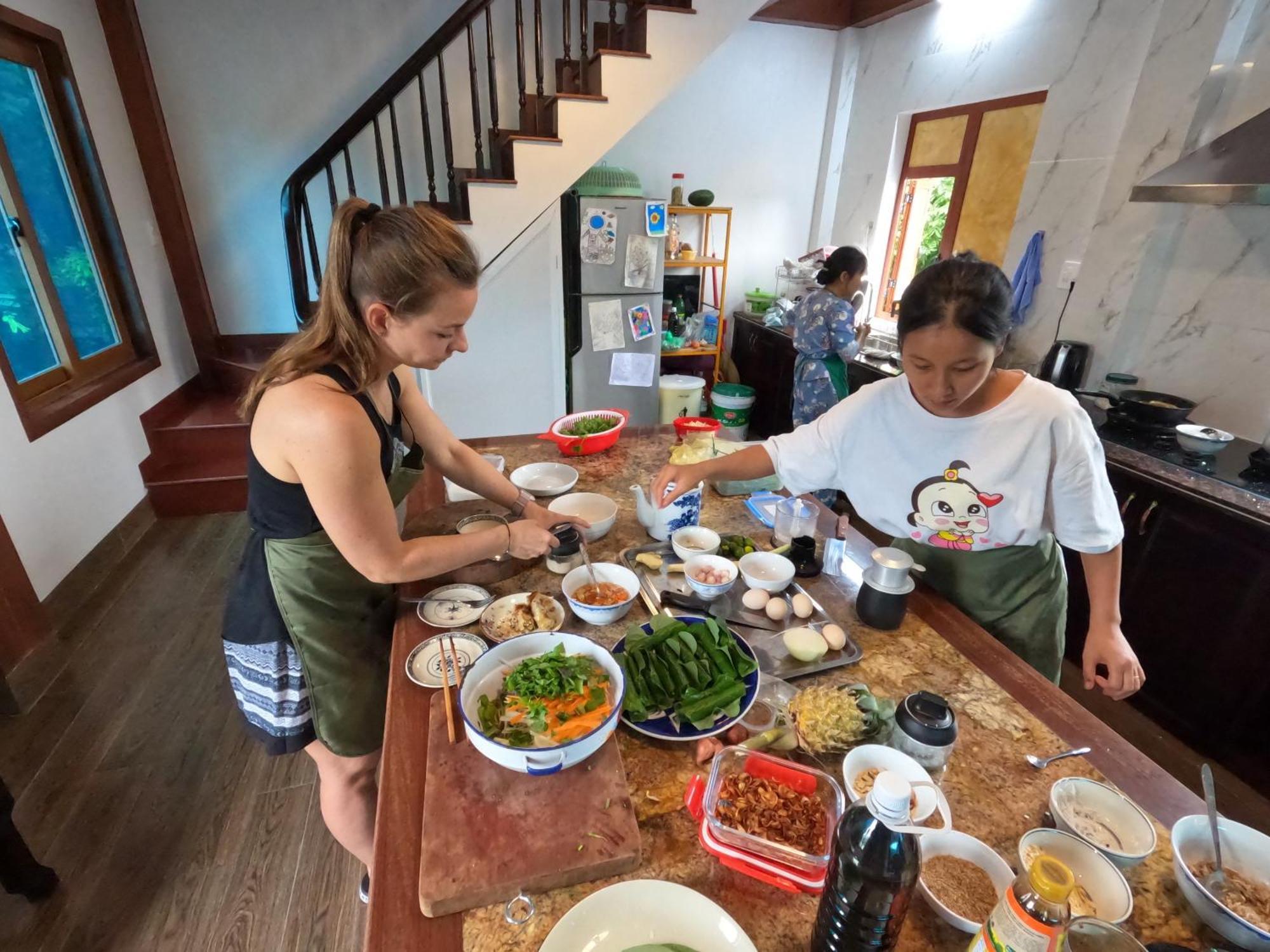 An Homestay-Vietnamese Vegetarian Breakfast Dong Khe Sau Extérieur photo
